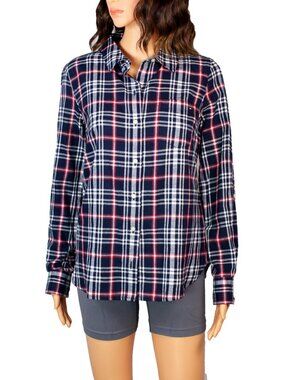 Tommy Hilfiger Plaid Button Down Shirt Size Small
